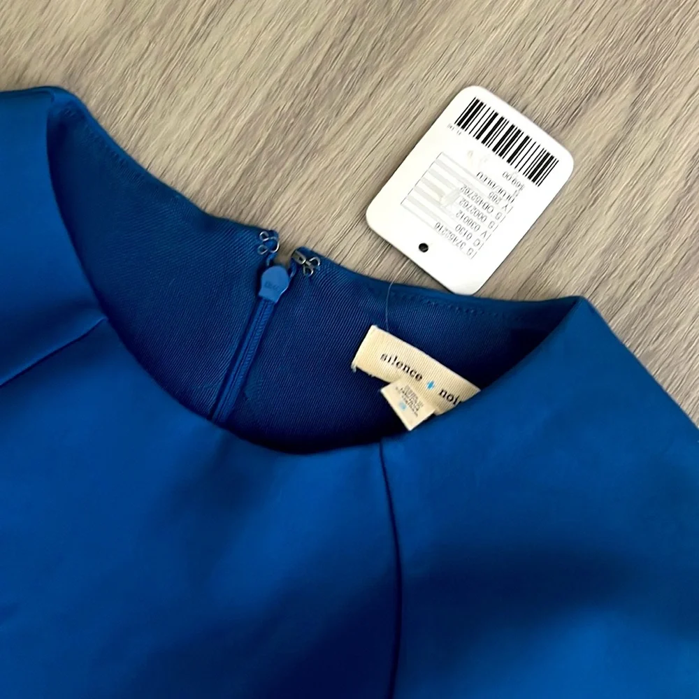 NWT SILENCE + NOISE Cut Out Back A-Line Dress - Picture 3 of 4